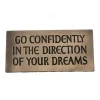 Wild Goose Studio Wild Goose Bronzes|Go Confidently in the Direction of Your Dreams Wall Plaque