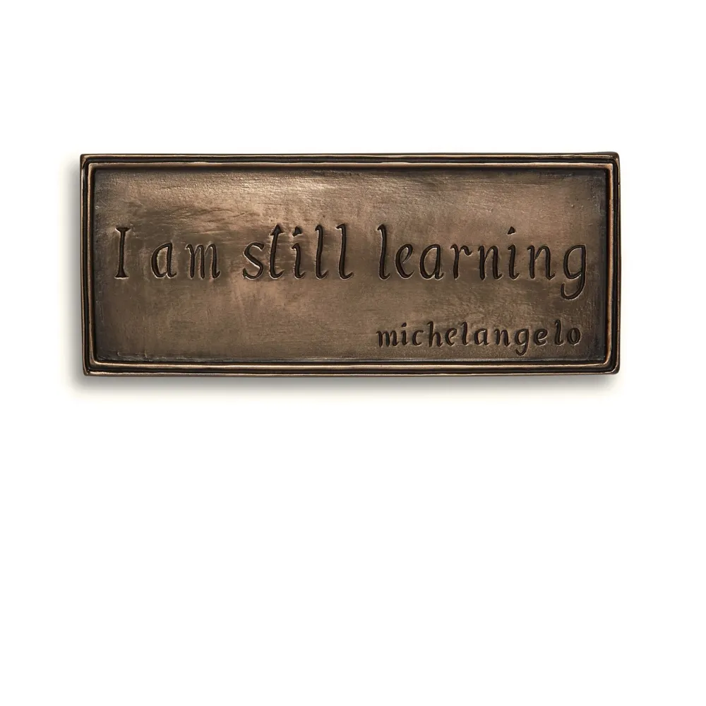 Wild Goose Studio Wall Decor|Wild Goose Bronzes|I Am Still Learning Plaque