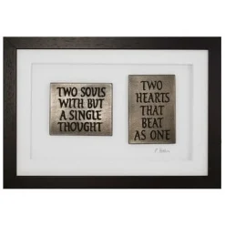 Wild Goose Studio Wild Goose Bronzes|Two Souls with but a Single Thought Plaque (Framed)