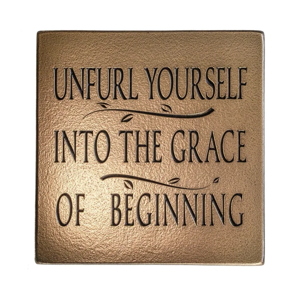 Wild Goose Studio Wall Decor|Wild Goose Bronzes|Unfurl Yourself Plaque