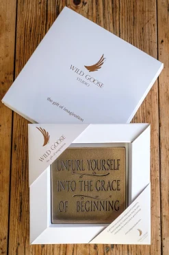 Wild Goose Studio Wall Decor|Wild Goose Bronzes|Unfurl Yourself Plaque