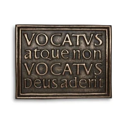 Wild Goose Studio Wall Decor|Wild Goose Bronzes|Vocatus Atque Non Vocatus Deus Aderit Plaque