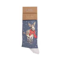 Wrendale Socks|'All Wrapped Up' Donkey Men's Socks