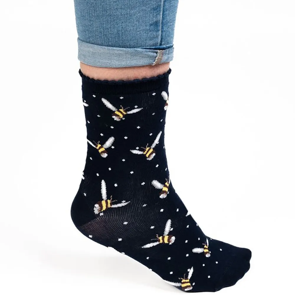 Wrendale Socks|'Busy Bee' Bee Women's Socks
