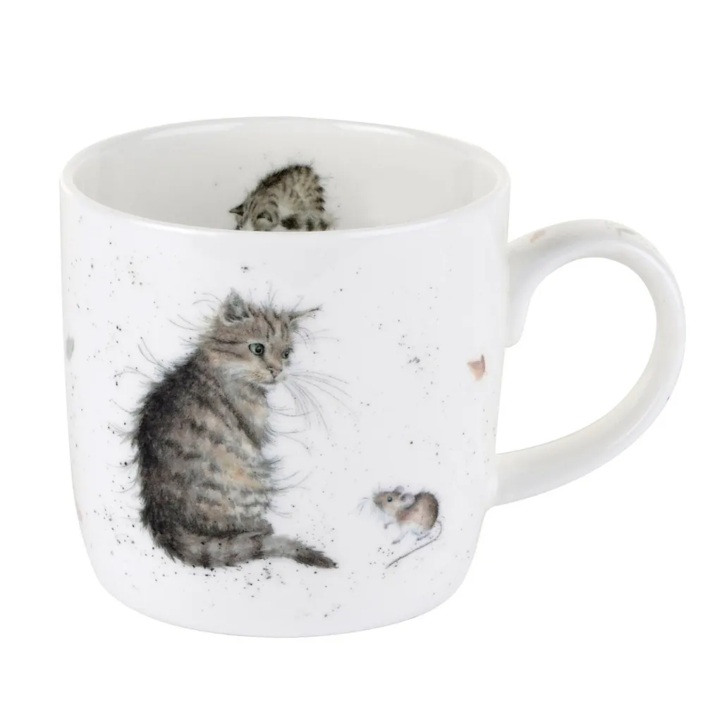 Wrendale Assorted Mugs|Cat & Mouse Large Mug