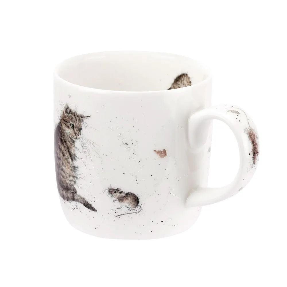 Wrendale Assorted Mugs|Cat & Mouse Large Mug