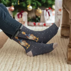 Wrendale Socks|'Christmas Scarves' Duck Men's Socks