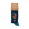Wrendale Socks|'Colours of the Rainbow' Cockerel Men's Socks