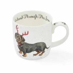 Wrendale Assorted Mugs|'Dachsund Through the Snow' Small Mug