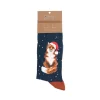 Wrendale Socks|'Festive Fox' Fox Men's Socks
