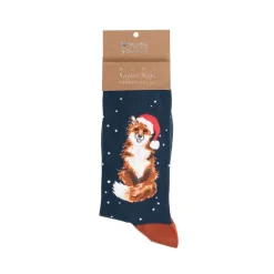 Wrendale Socks|'Festive Fox' Fox Men's Socks