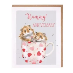 Wrendale Greeting Cards|'Hammy Anniversary' Hamster Anniversary Card