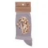 Wrendale Socks|'Hopeful' Labrador Gray Women's Socks