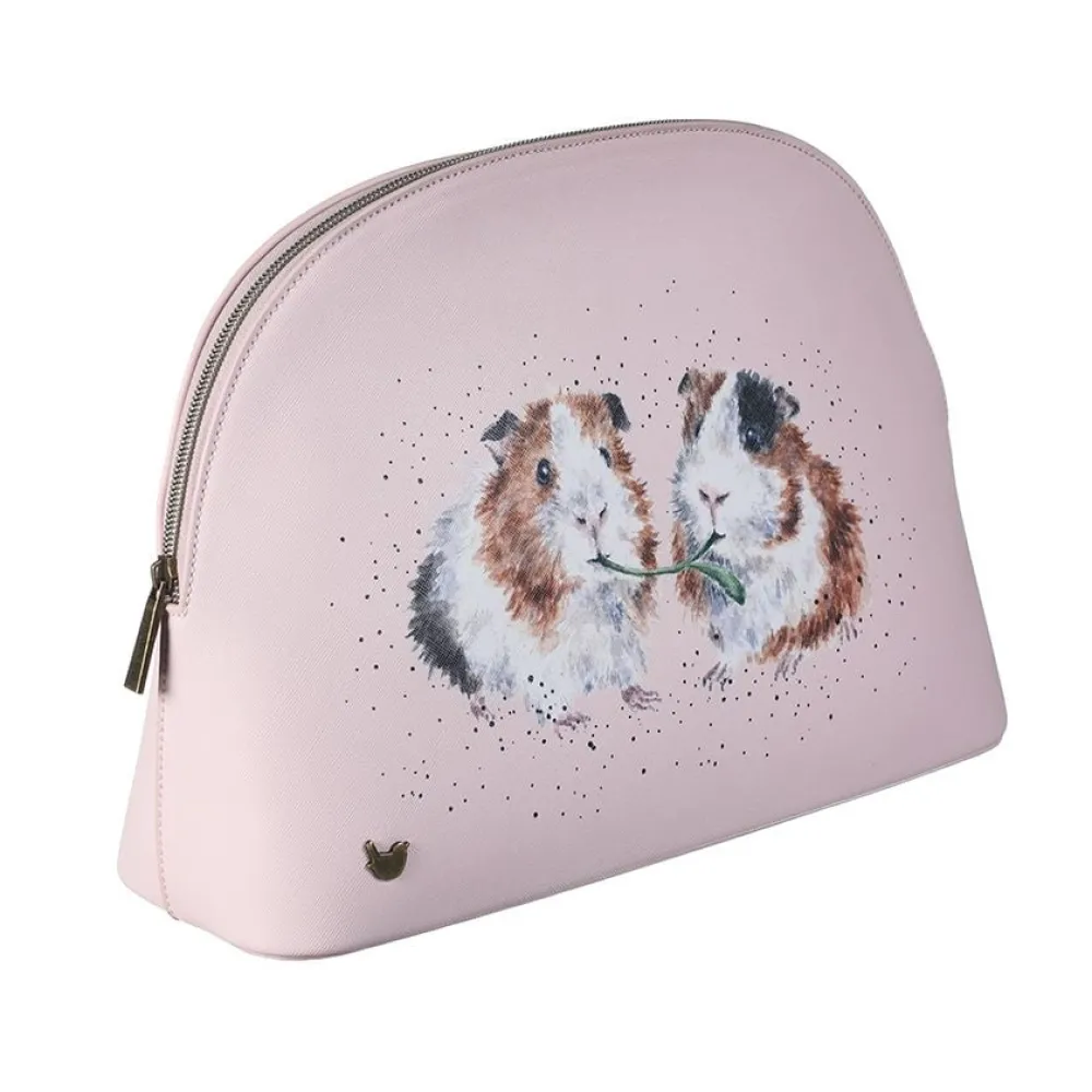 Wrendale Bath Accessories|Lettuce be Friends Large Guinea Pig Cosmetic Bag