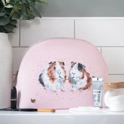 Wrendale Bath Accessories|Lettuce be Friends Large Guinea Pig Cosmetic Bag