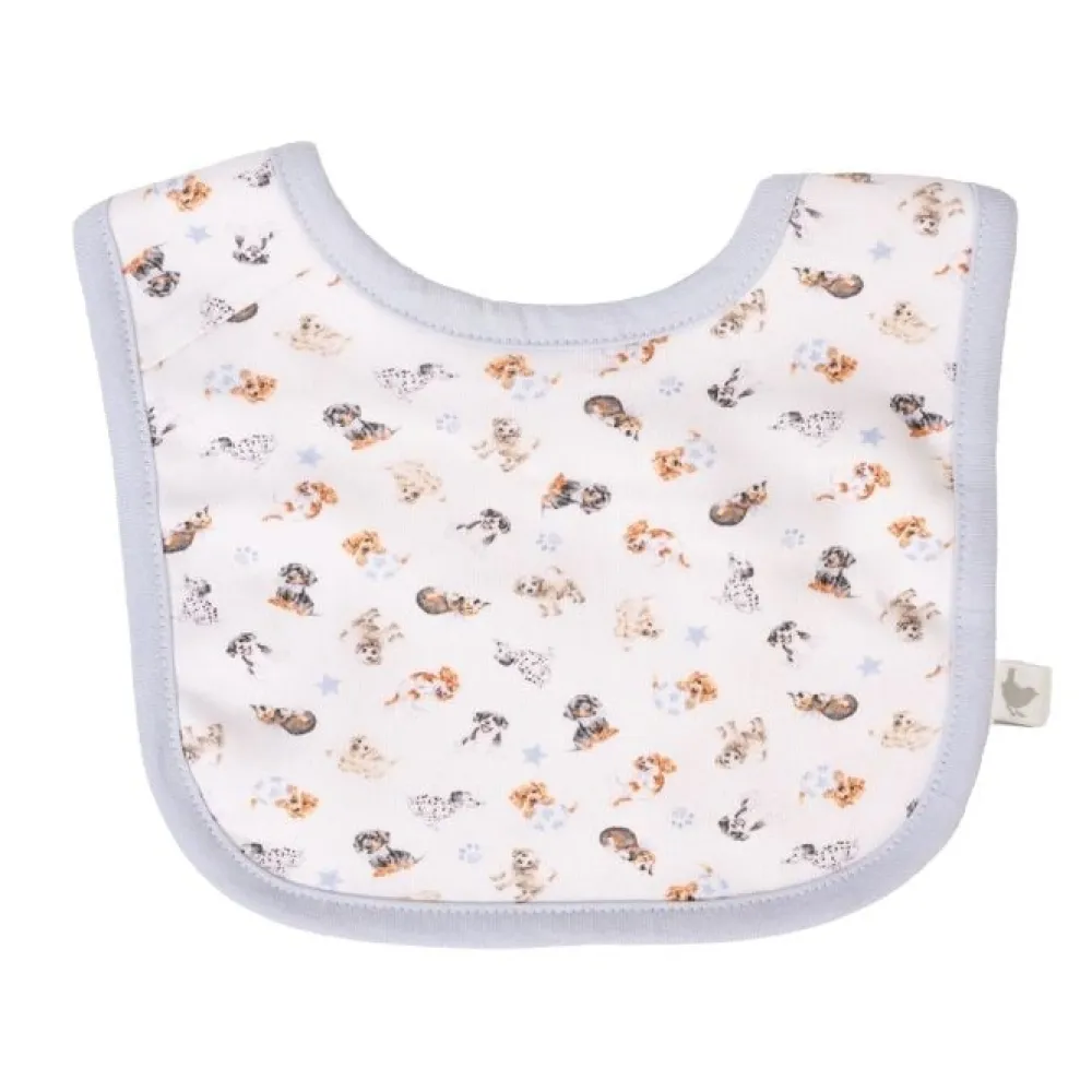 Wrendale Childrenswear|Toys|'Little Paws' Dog Little Wren Bib Gift Set