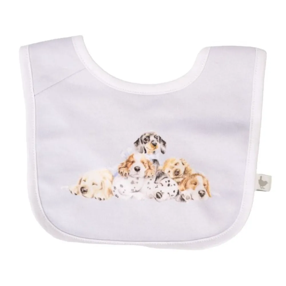 Wrendale Childrenswear|Toys|'Little Paws' Dog Little Wren Bib Gift Set