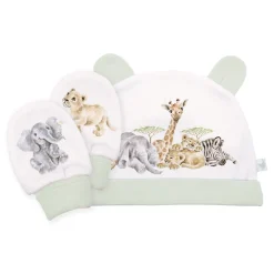 Wrendale Childrenswear|Little Savannah Baby Hat & Mitten Set