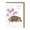 Wrendale Greeting Cards|'Little Wanderer' Hedgehog Get Well Soon Card