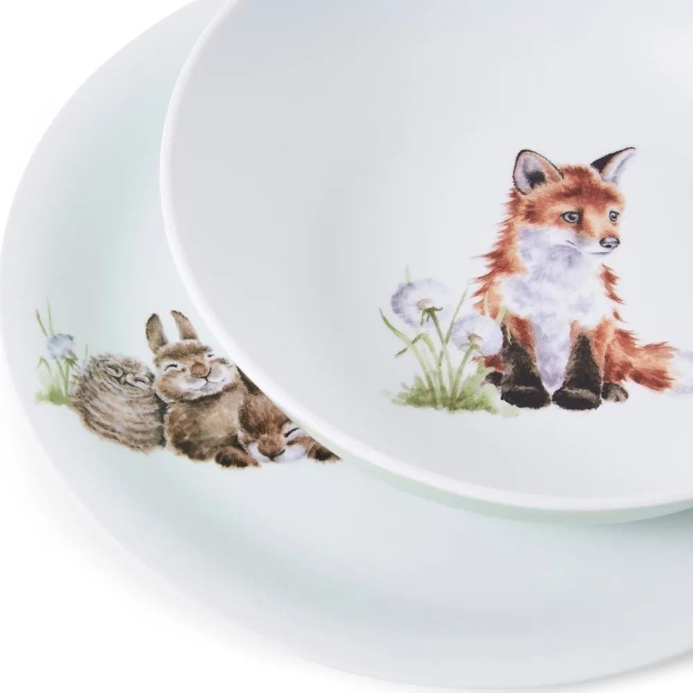 Wrendale Children's Tabletop|Little Wren Child's Plate & Bowl Set