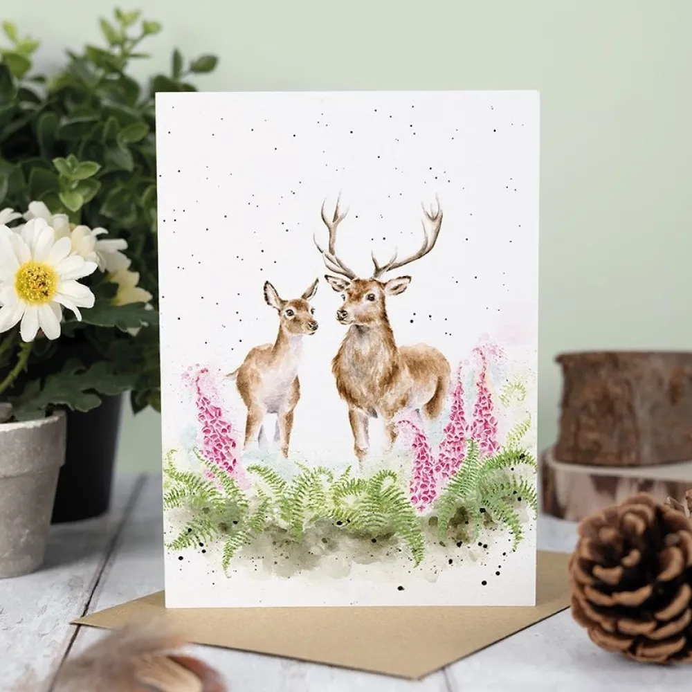 Wrendale Greeting Cards|'Lord & Lady' Deer Greeting Card