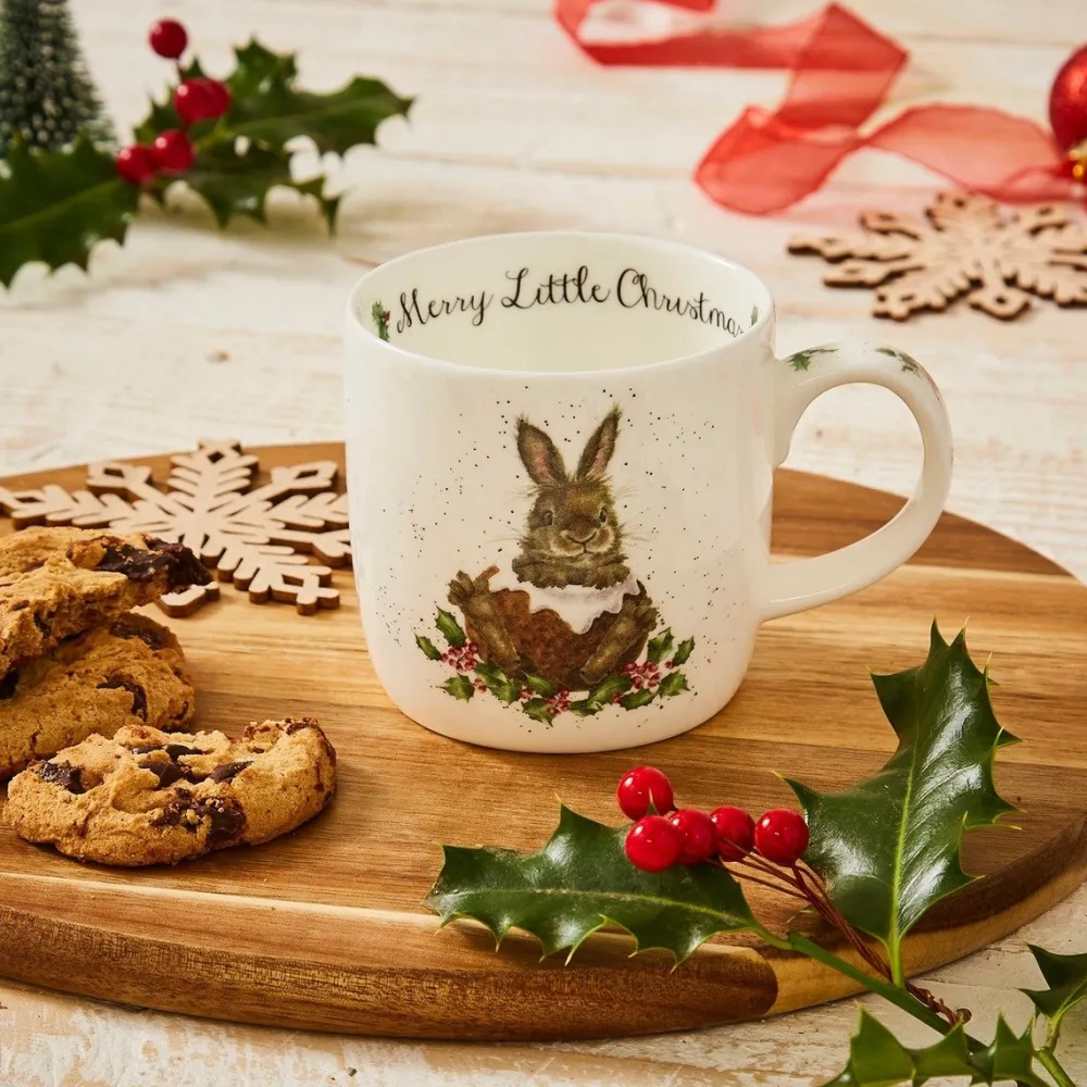 Wrendale Assorted Mugs|Merry Little Christmas Bunny Small Mug