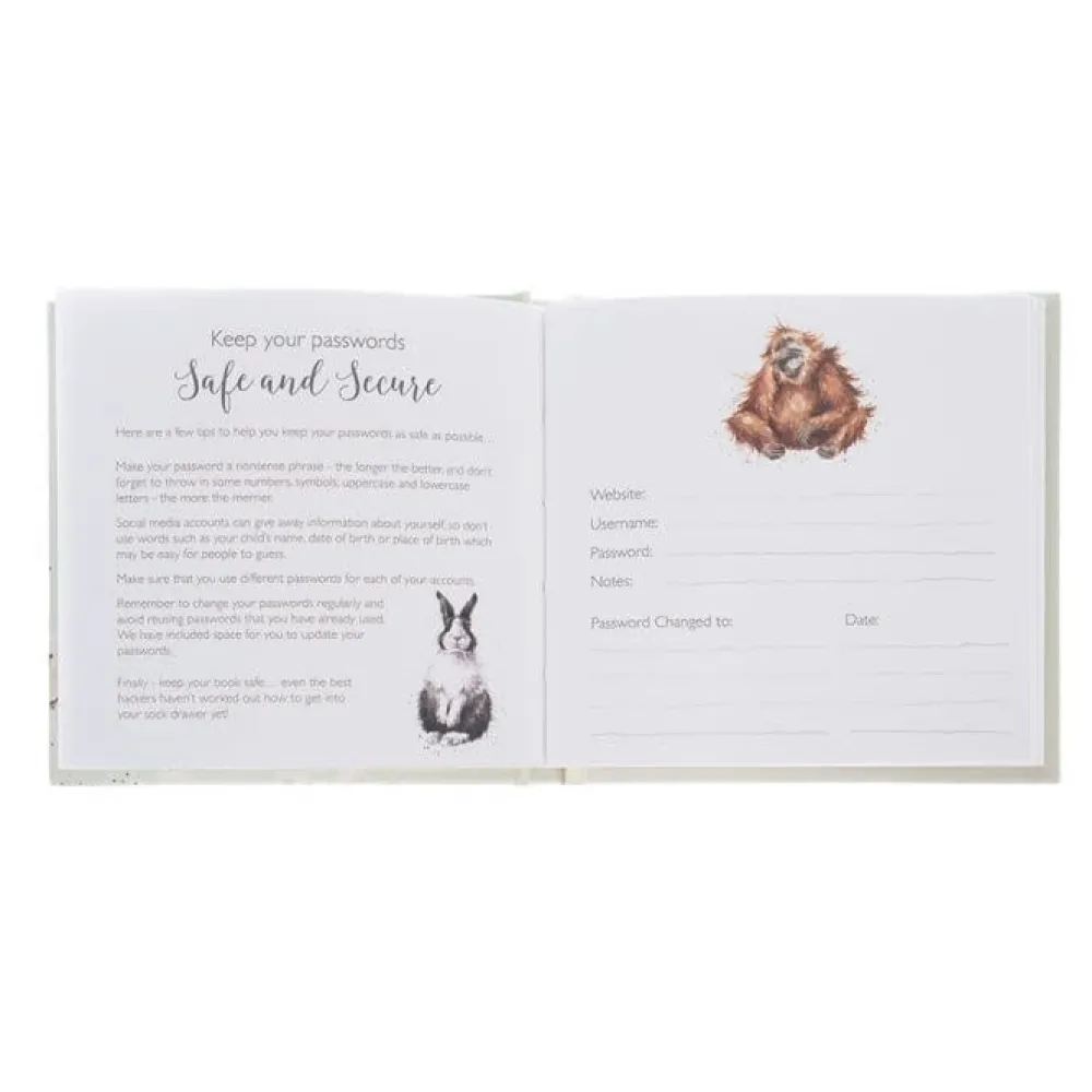 Wrendale Journals & Other Stationery|New Beginnings Hedgehog Password Book