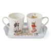 Wrendale Assorted Mugs|'No Place Like Home' Dog & Cat Mug & Tray Set