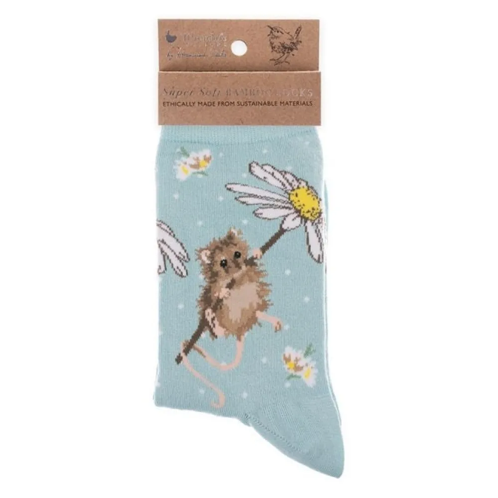 Wrendale Socks|'Oops a Daisy' Mouse Women's Socks