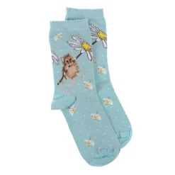 Wrendale Socks|'Oops a Daisy' Mouse Women's Socks