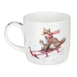 Wrendale Assorted Mugs|Sleigh Ride Fox Small Mug