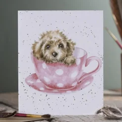 Wrendale Greeting Cards|'Teacup Pup' Greeting Card
