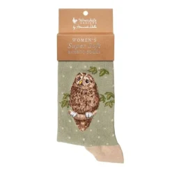 Wrendale Socks|'Treetops' Owl Women's Socks