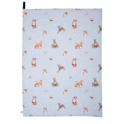 Wrendale Tea Towels|'Winter Woodland' Woodland Animal Dish Towel