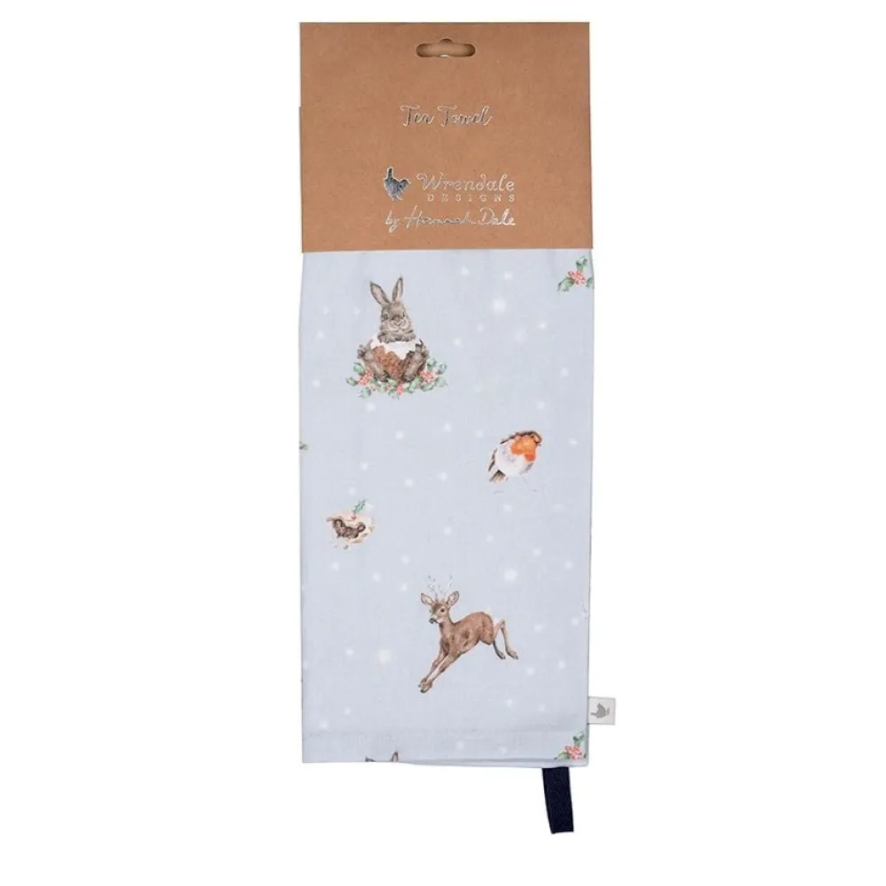 Wrendale Tea Towels|'Winter Woodland' Woodland Animal Dish Towel