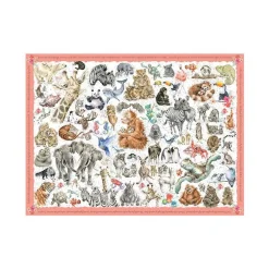Wrendale Games & Puzzles|Zoology Wild Animal 1000 Piece Puzzle