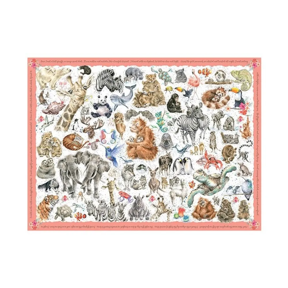 Wrendale Games & Puzzles|Zoology Wild Animal 1000 Piece Puzzle
