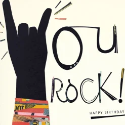 Greeting Cards|You Rock Birthday Card
